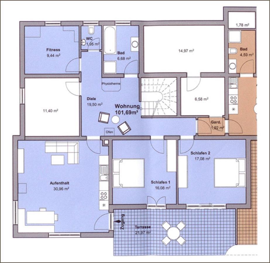 Ferienwohnung Baldauf 里登堡 外观 照片